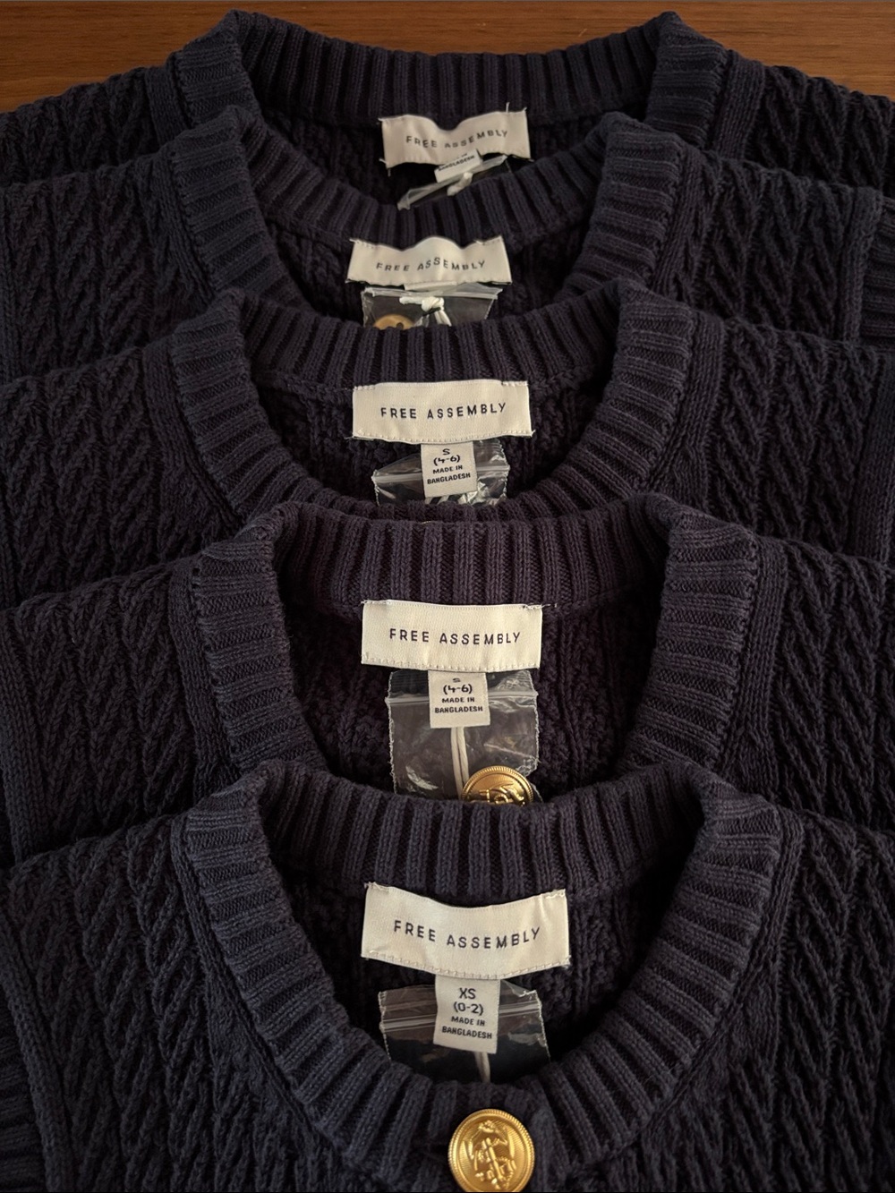 FREE ASSEMBLY BUTTON FRONT SWEATER VEST - Picture 6 of 9